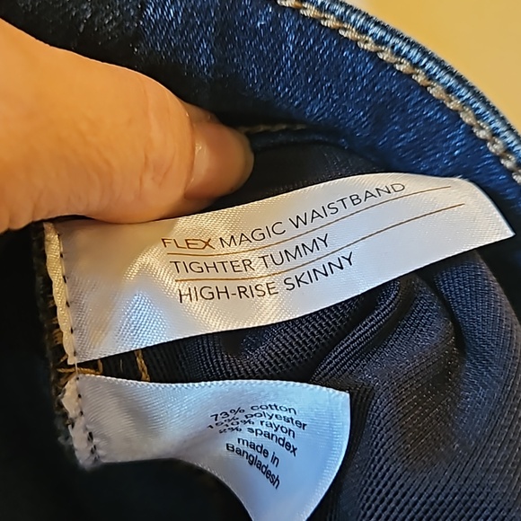 Lane Bryant High Rise Skinny Jeans Dark Blue in size 26 - Picture 9 of 11